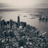 Architectuur Wallgroup | New York Luchtfoto In Zwart-Wit Fotobehang