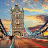 Architectuur Wallgroup | De London Tower Bridge Bij Zonsondergang Fotobehang