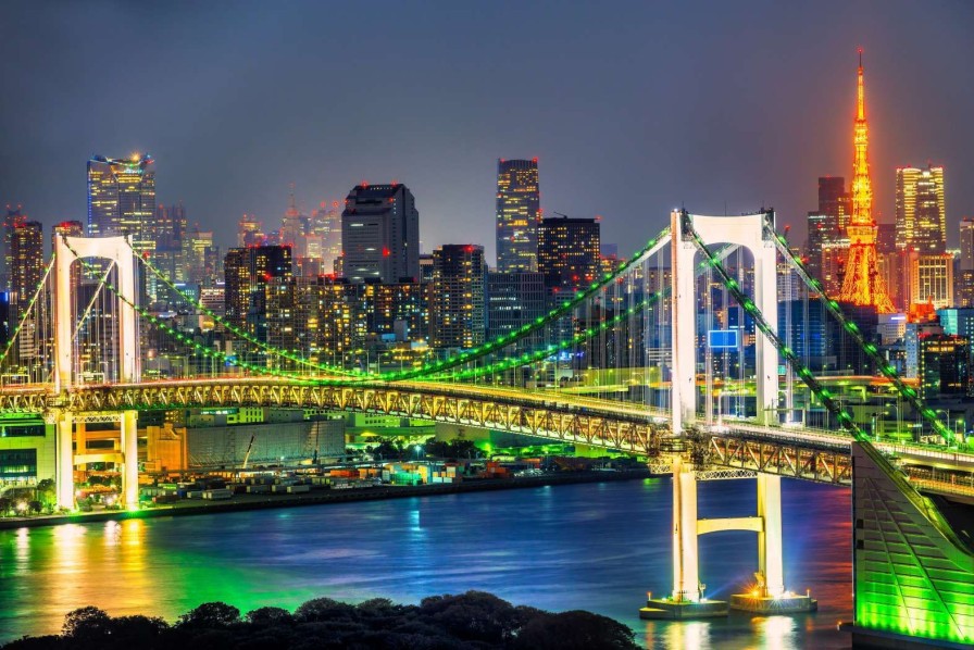 Architectuur Wallgroup | Regenboogbrug Tokyo Fotobehang