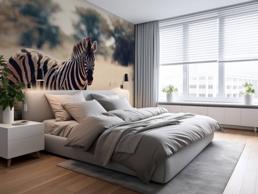 Dieren Wallgroup | Zebra In Het Wild Fotobehang