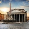 Architectuur Wallgroup | Pantheon In Rome Bij Zonsondergang Fotobehang