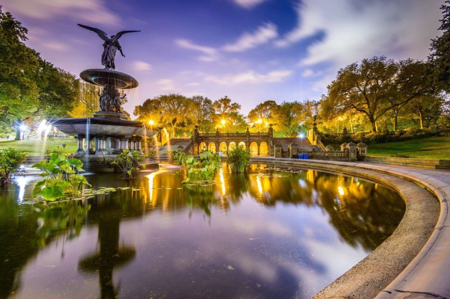 Architectuur Wallgroup | Bethesda Terrace En Fountain In Central Park Fotobehang