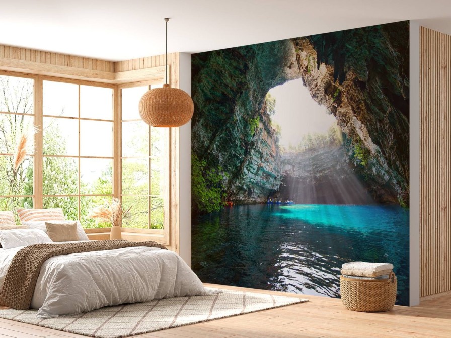 Landschap Wallgroup | Melissani Meer Op Kefalonia Fotobehang