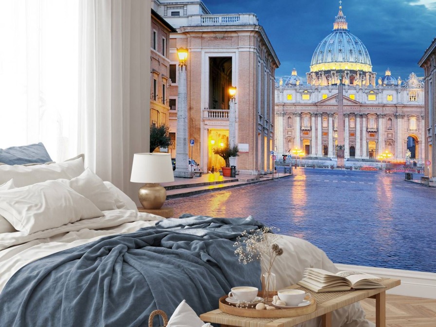 Architectuur Wallgroup | Avond In Het Vaticaan Fotobehang