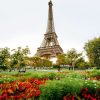 Architectuur Wallgroup | De Eiffeltoren Vanuit Het Park Fotobehang