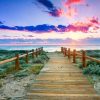 Landschap Wallgroup | Houten Pad Naar Zee Fotobehang