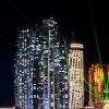 Architectuur Wallgroup | Lasershow In Dubai Fotobehang