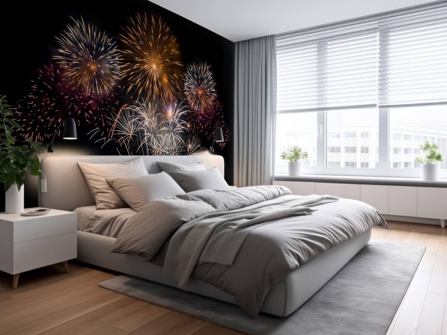 Architectuur Wallgroup | Kleurrijke Vuurwerk Design Fotobehang