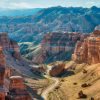 Landschap Wallgroup | Charyn Canyon In Zuidoost-Kazachstan Fotobehang