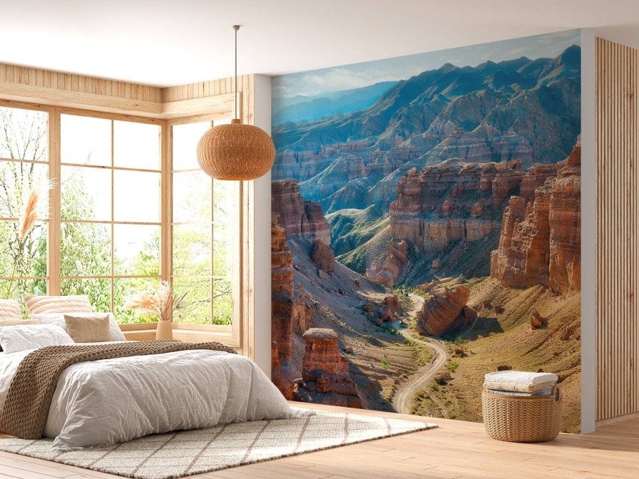 Landschap Wallgroup | Charyn Canyon In Zuidoost-Kazachstan Fotobehang