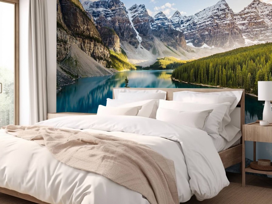 Landschap Wallgroup | Meer In De Canadian Rockies Fotobehang