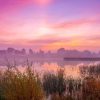 Landschap Wallgroup | Natuurgebied Onder Een Unieke Lucht Fotobehang