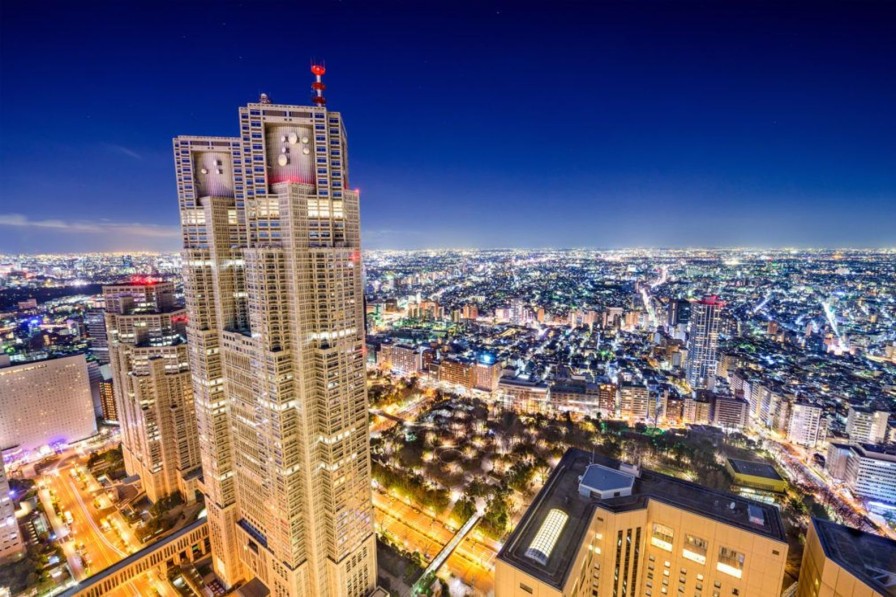 Architectuur Wallgroup | De Metropolitan Government Building In Tokyo Fotobehang