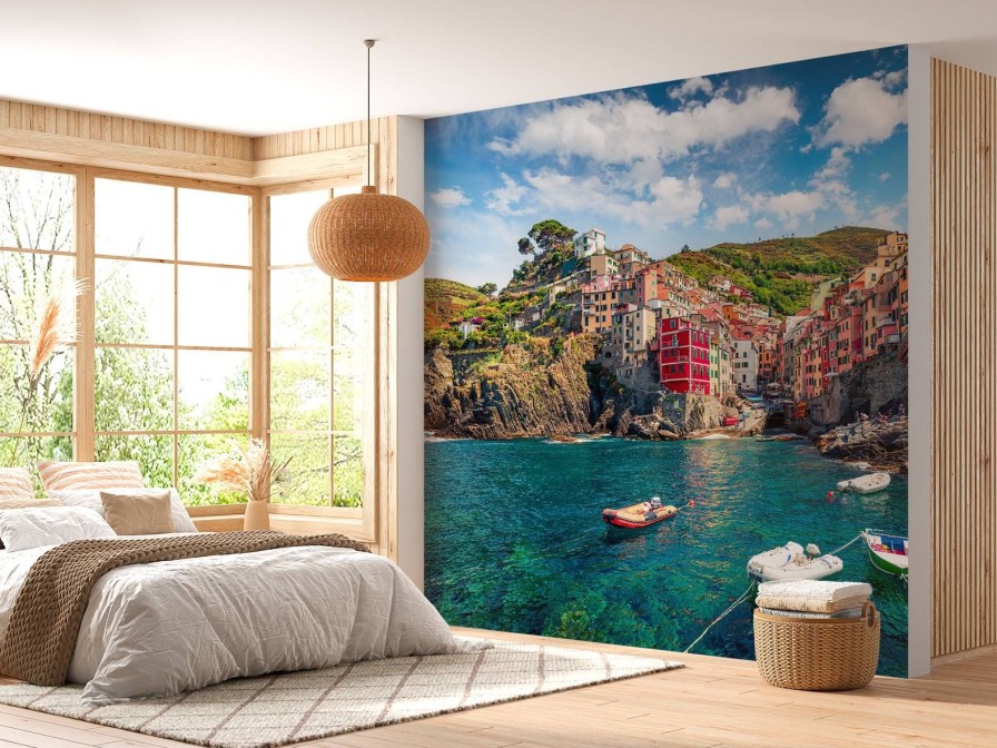 Landschap Wallgroup | Liguria In De Lente Fotobehang