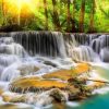 Landschap Wallgroup | Hemelse Waterval In Thailand Fotobehang