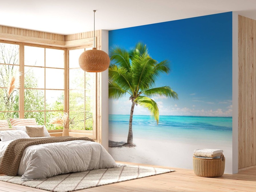 Landschap Wallgroup | Rustgevende Palmboom Fotobehang