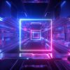 3D Wallgroup | Futuristisch Neon Verlichte Tunnel Fotobehang