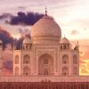 Architectuur Wallgroup | De Taj Mahal Bij Zonsondergang Fotobehang