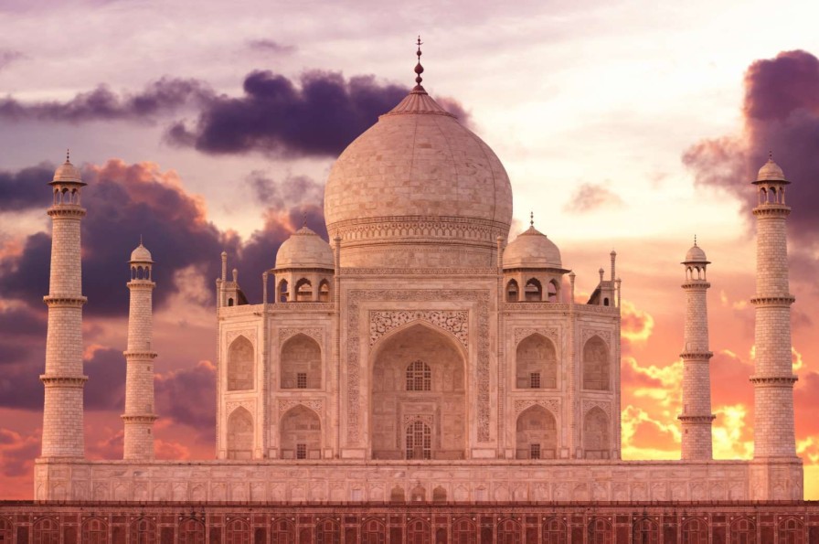 Architectuur Wallgroup | De Taj Mahal Bij Zonsondergang Fotobehang