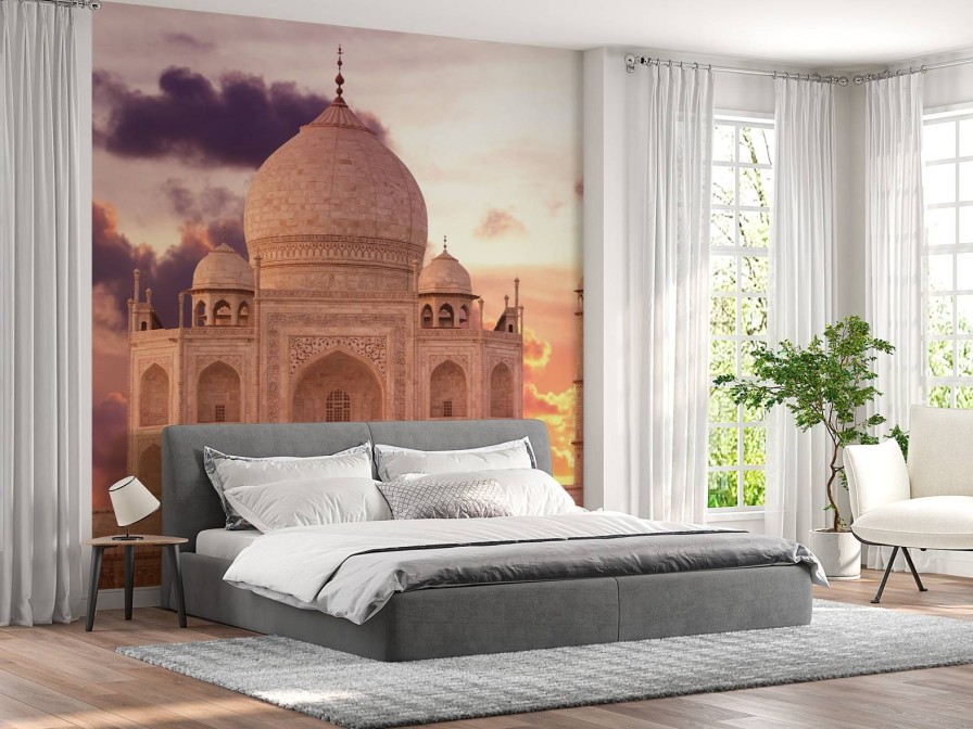 Architectuur Wallgroup | De Taj Mahal Bij Zonsondergang Fotobehang