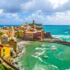 Landschap Wallgroup | Uitzicht Op Het Dorpje Vernazza Fotobehang