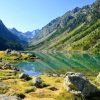 Landschap Wallgroup | Meer In De Franse Pyreneeen Fotobehang