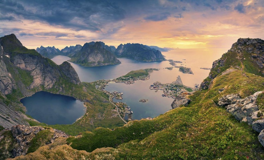 Landschap Wallgroup | De Lofoten Eilanden Fotobehang