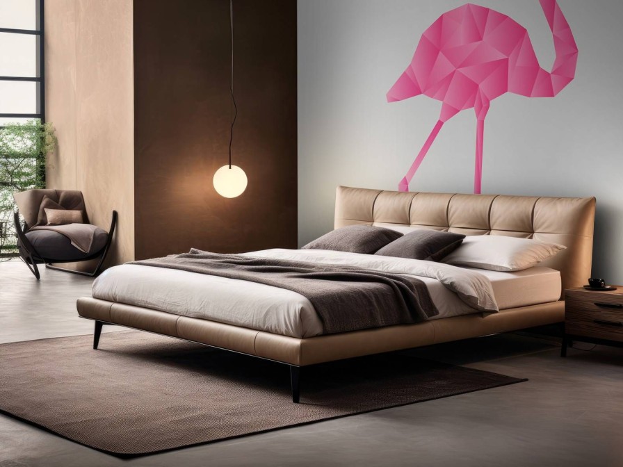 Dieren Wallgroup | Flamingo Origami Fotobehang