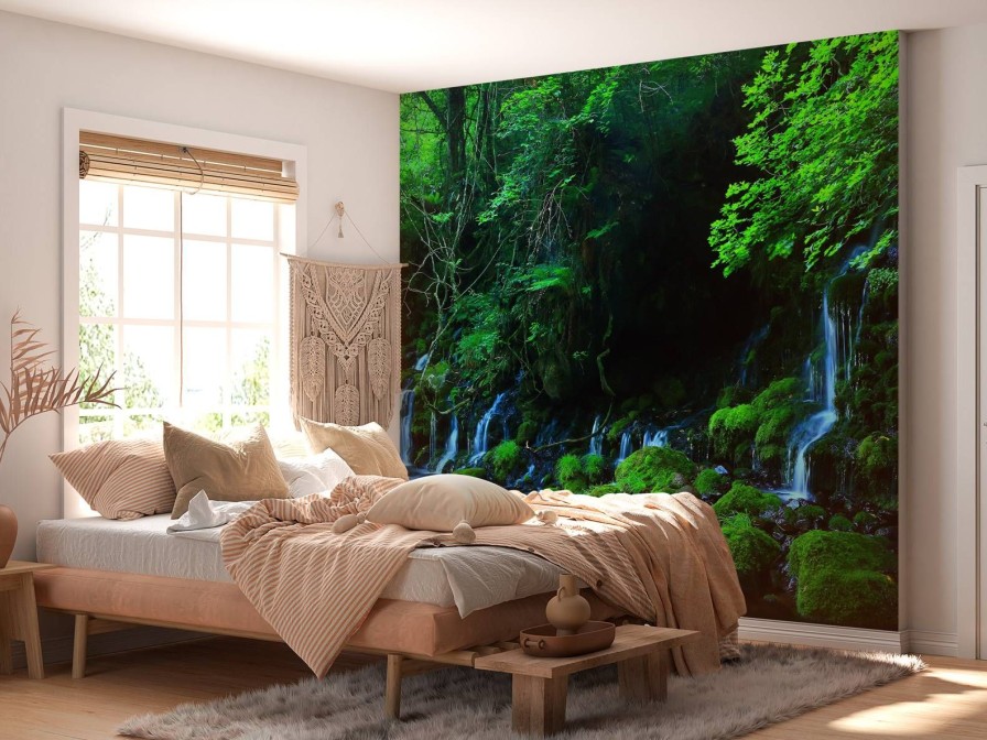 Landschap Wallgroup | Watervallen In De Jungle Fotobehang