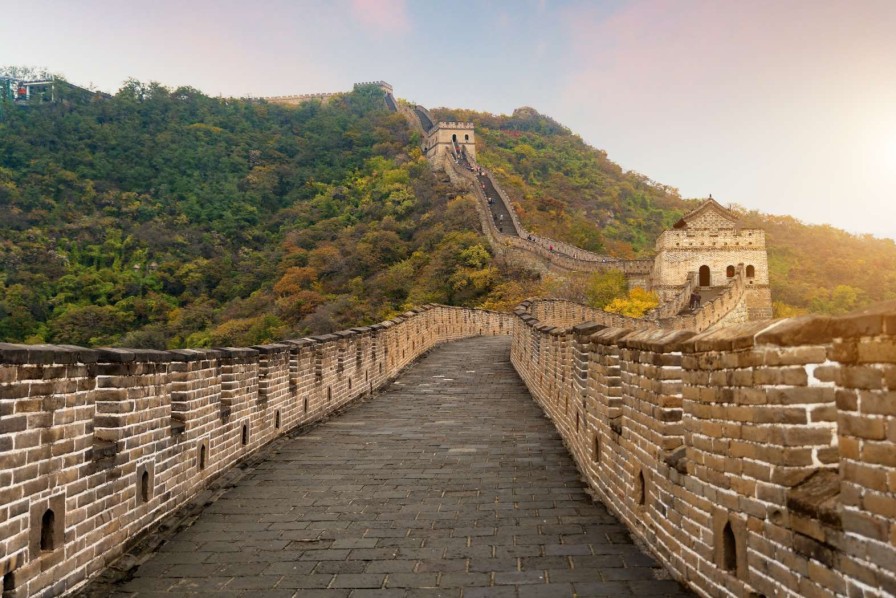 Landschap Wallgroup | Het Uitzicht Vanaf De Chinese Muur Fotobehang