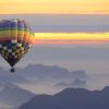 Transport Wallgroup | Luchtballon Bij Zonsondergang Fotobehang