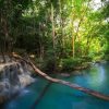 Landschap Wallgroup | Waterval In Een Tropisch Regenwoud Fotobehang