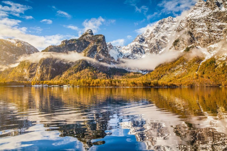 Landschap Wallgroup | Berglandschap In De Winter Fotobehang