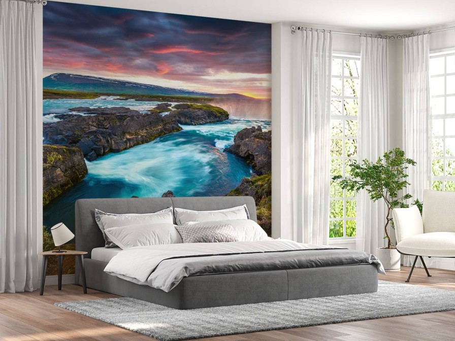 Landschap Wallgroup | Droomlandschap In Ijsland Fotobehang