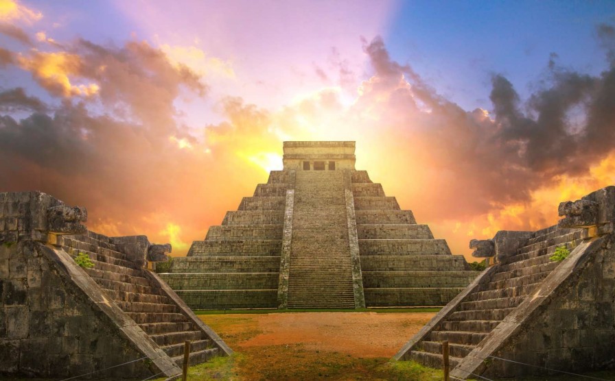 Architectuur Wallgroup | Chichen Itza Piramide Fotobehang