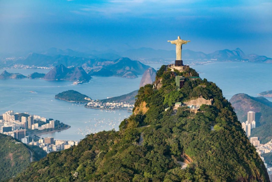 Landschap Wallgroup | Luchtfoto Van Rio De Janeiro Fotobehang