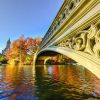 Architectuur Wallgroup | De Bow Bridge In Central Park Fotobehang