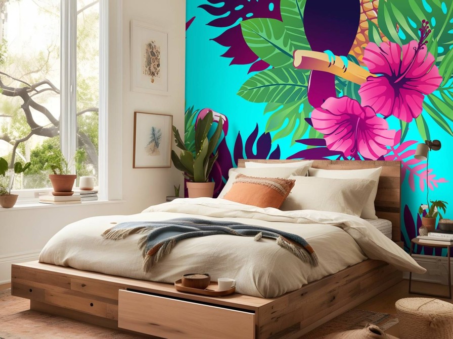 Natuur Wallgroup | Trendy Jungle Print Fotobehang