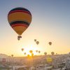 Transport Wallgroup | Groep Luchtballonnen In Turkije Fotobehang