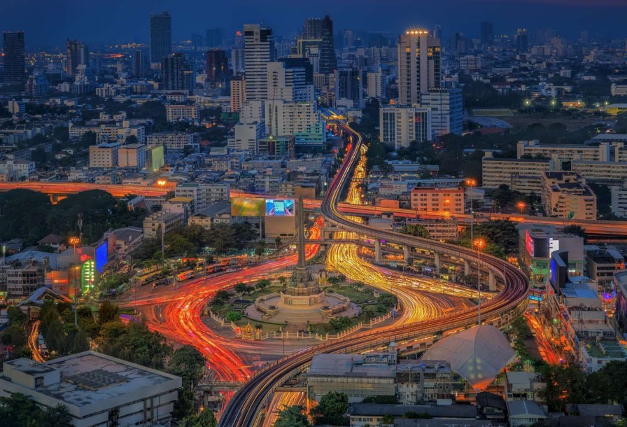 Architectuur Wallgroup | Wegen In Bangkok Fotobehang