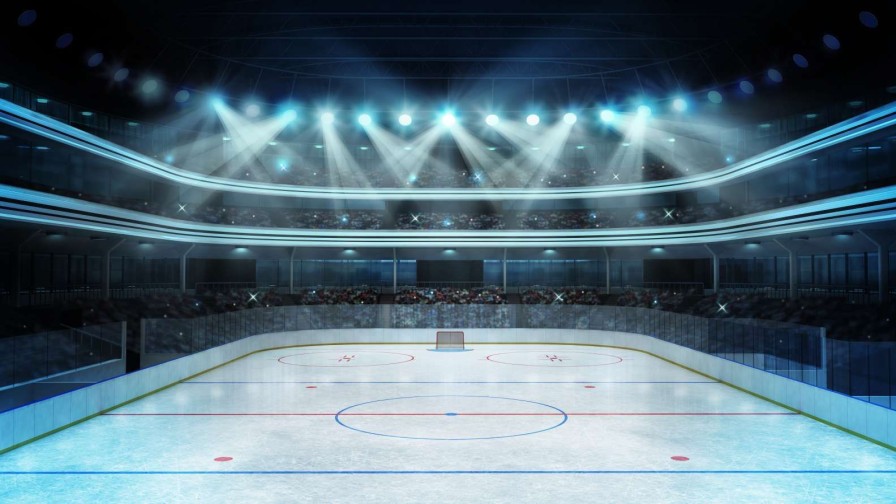 Sport Wallgroup | Luxueuze Ijshockey Arena Op De Lengte Fotobehang