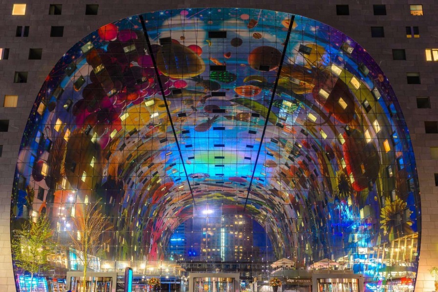 Architectuur Wallgroup | Rotterdam Markthal Fotobehang