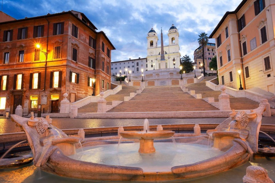 Architectuur Wallgroup | De Spaanse Trappen In Rome Fotobehang