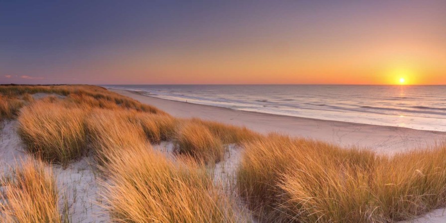 Landschap Wallgroup | Zonsondergang Op De Duinen Fotobehang