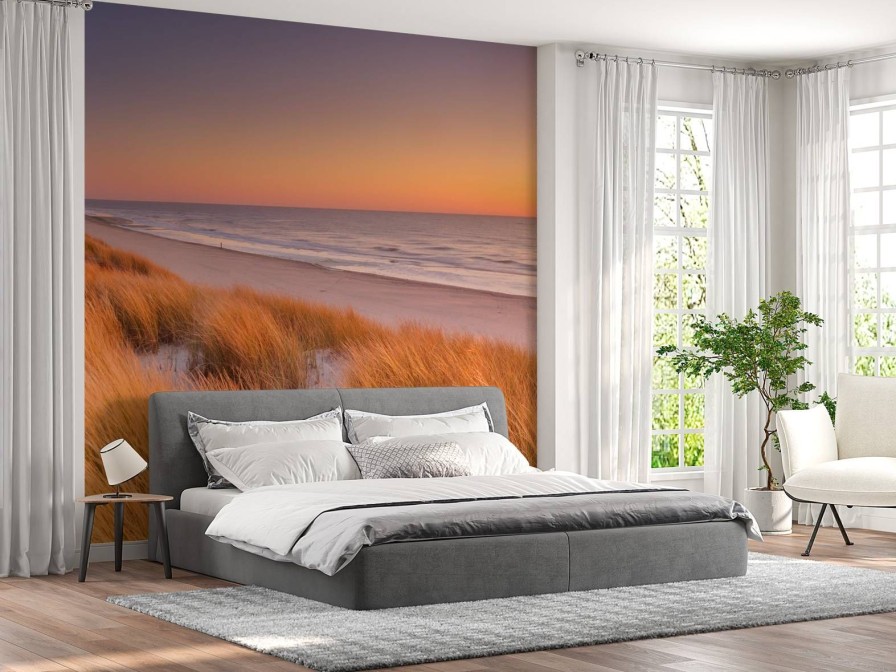 Landschap Wallgroup | Zonsondergang Op De Duinen Fotobehang