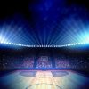 Sport Wallgroup | Verlichte Basketbal Arena Fotobehang