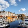 Transport Wallgroup | De Haven Van Honfleur In De Ochtend Fotobehang