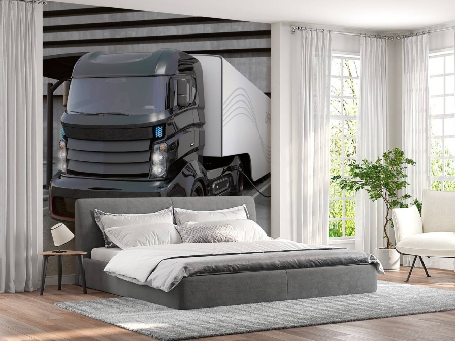 Transport Wallgroup | Futuristische Vrachtwagen Fotobehang