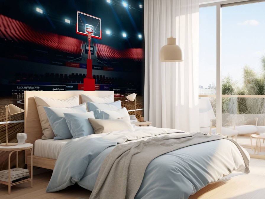 Sport Wallgroup | Luxueuze Basketbal Arena Fotobehang