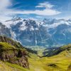 Landschap Wallgroup | Geweldig Uitzicht In De Zwitserse Alpen Fotobehang